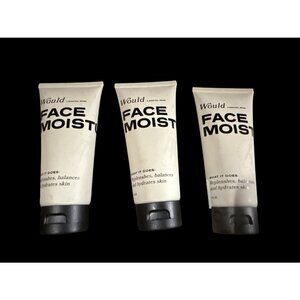 3x Would (A Barstool Brand) men’s facial moisturizer Fragrance Free New